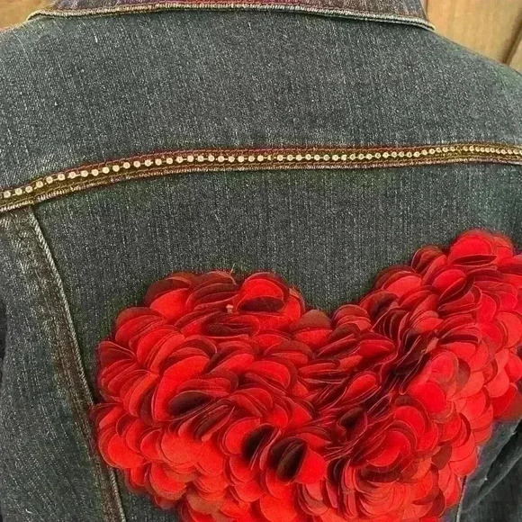 Custom repurposed Zanani Jean Jacket Size Medium - Picture 2 of 10